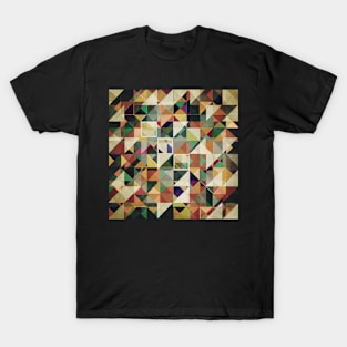 Earth Tones Geometric Pattern T-Shirt